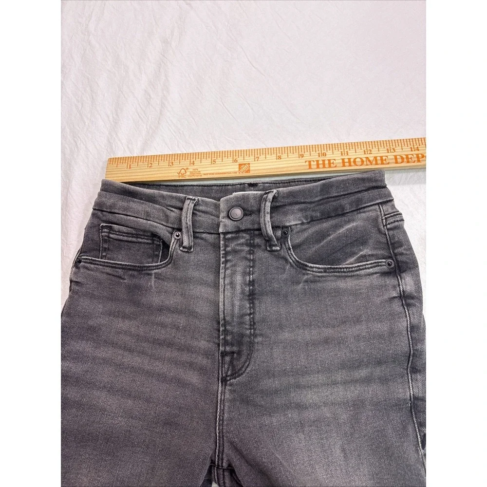 Good American Jeans Womens 8/29  90s Baggy  BUTTON FLY Relaxed Straight Denim